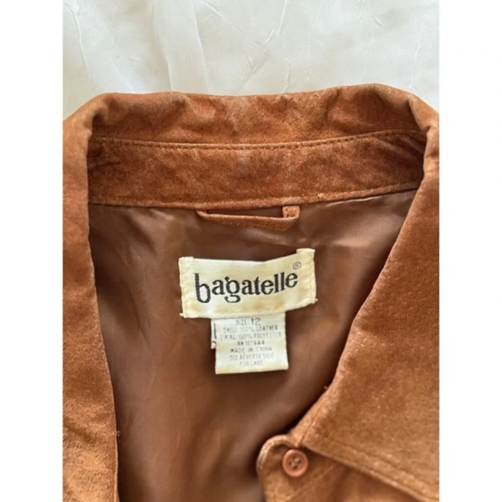Vintage Genuine Suede Western Leather Shacket Size 12 Penny Lane Style - Picture 8 of 11